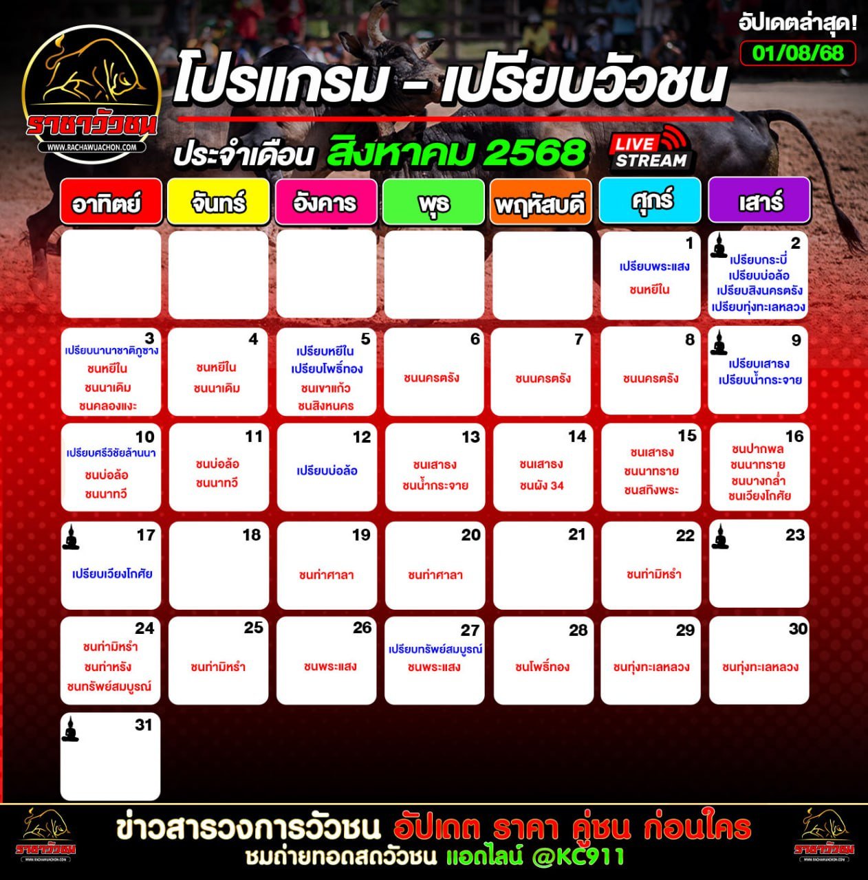 โปรแกรมวัวชน